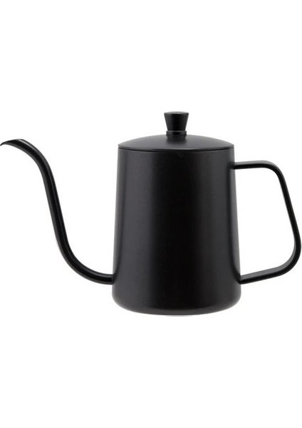 SIYAH-600ML Stili Damla Su Isıtıcısı 350ML 600ML Kahve Çaydanlık Yapışmaz Kaplama Gıda Sınıfı Paslanmaz Çelik Gooseneck Damla Su Isıtıcısı Kuğu Boynu Ince Ağız#9 (Yurt Dışından)