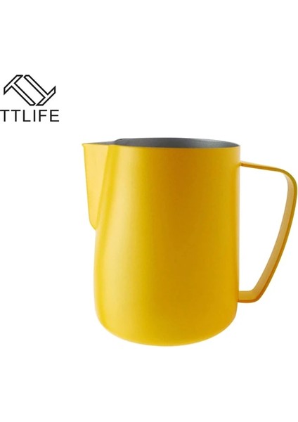 Kırmızı Stil 350ML Ttlıfe Süt Sürahisi L Paslanmaz Çelik Köpük Sürahi Çekme Çiçek Fincan Kahve Süt Köpürtücü Latte Sanat Süt Köpüğü Aracı Coffeware (Yurt Dışından)