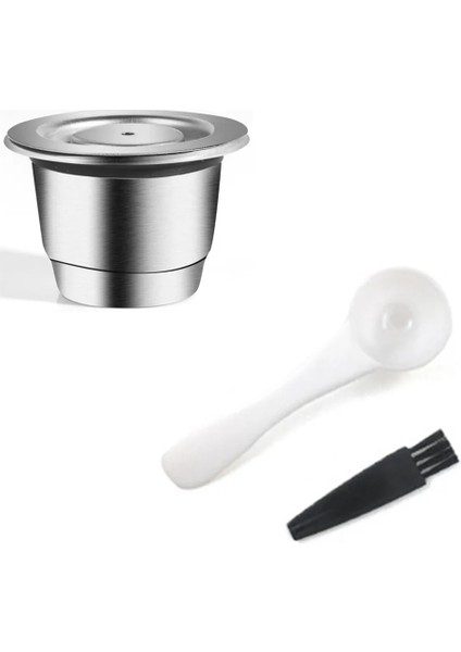 1 Kapsül Tarzı Nespresso Doldurulabilir Kapsül Iki Versiyon Yeniden Kullanılabilir Paslanmaz Çelik Yeniden Kullanılabilir Kahve Filtresi Espresso Kahve Pod (Yurt Dışından)