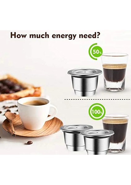 1 Kapsül Tarzı Nespresso Doldurulabilir Kapsül Iki Versiyon Yeniden Kullanılabilir Paslanmaz Çelik Yeniden Kullanılabilir Kahve Filtresi Espresso Kahve Pod (Yurt Dışından) indirimleri