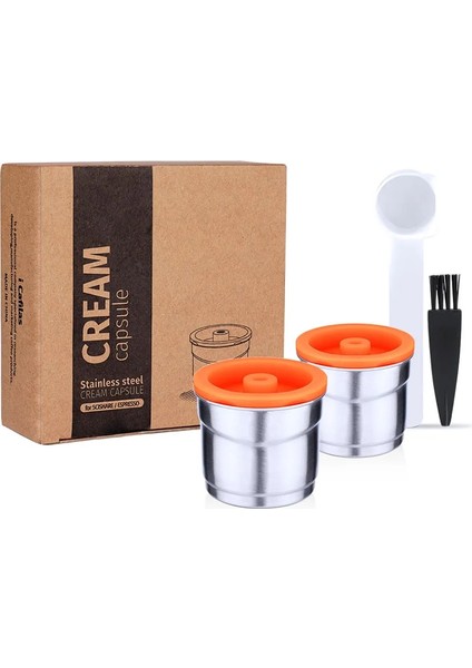 Çikolata Tarzı Illy Kahve Makinesi Için Icafilas Doldurulabilir Filtreler Paslanmaz Çelik Yeniden Kullanılabilir Metal Kapsül ve Tamper Kaşığı (Yurt Dışından)