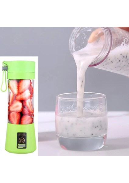 380ML Çok Fonksiyonlu Taşınabilir Güçlü Güç Yükü Hafif USB Elektrikli Blender Gıda Smoothie Işlemcisi 6 Yapraklı Meyve Sıkacağı (Yurt Dışından) fırsatları