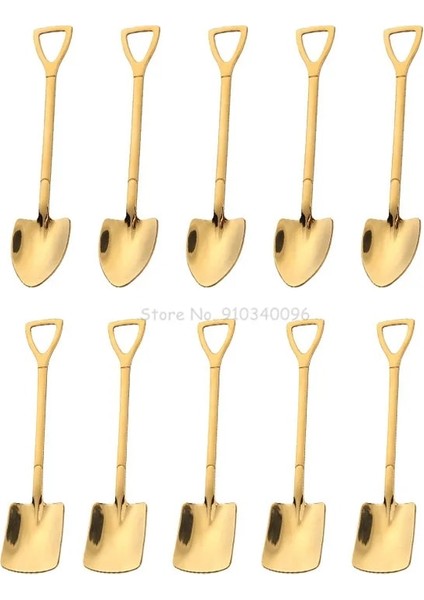 410 Paslanmaz G1G2 Stili 10 Adet Paslanmaz Çelik Kahve Kaşığı Karpuz Kürek Tatlı Kaşığı Dondurma Kaşığı Çay Kaşığı Karıştırma Kaşığı Yılbaşı Hediyeleri (Yurt Dışından)
