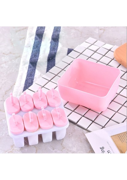 Yeşil Stil Dondurma Popsicle Kalıpları Küvetler Pişirme Araçları Dikdörtgen Şekilli Yeniden Kullanılabilir Dıy Dondurulmuş Dondurma Pop Pişirme Kalıpları Lolly Kalıp Kalıbı (Yurt Dışından) indirimleri