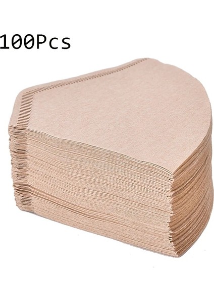 100 Adet Torba Ahşap Orijinal El Damlama Kağıdı Kahve Filtresi Espresso Kahve Filtreleri (Yurt Dışından)