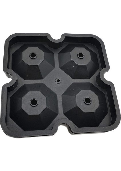 Buz Kalıp Stili Elmas Tepsi Viski Makinesi Dondurma Kalıpları Formu Çikolata Kalıp Parti Bar 4 Hücre Buz Kalıbı Silikon Buz Küpü Kalıp Mutfak (Yurt Dışından)