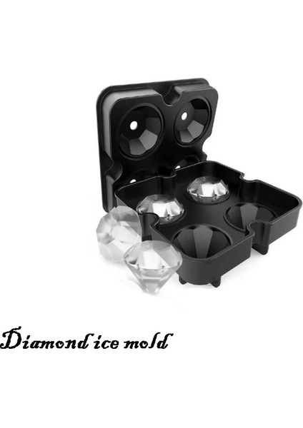 Buz Kalıp Stili Elmas Tepsi Viski Makinesi Dondurma Kalıpları Formu Çikolata Kalıp Parti Bar 4 Hücre Buz Kalıbı Silikon Buz Küpü Kalıp Mutfak (Yurt Dışından) fiyatları