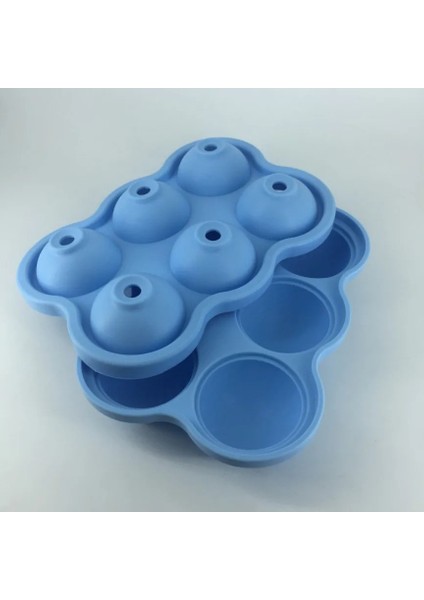 Siyah Stil 5 Renk 6 Delik 4.5 cm Çap Gıda Sınıfı Yumuşak Silikon Çevre Dostu Faydalı Ev Yapımı Buz Küpü Tepsi Topu Maker Kalıp Sevimli Basit (Yurt Dışından) indirimleri