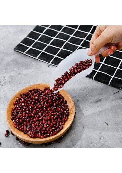 Beyaz Stil ve 1 Adet Mini Plastik Buz Kaşığı Ölçüm Kaşıkları Çok Fonksiyonlu Buzlu Küçük Kürek Pirinç Taneleri Kürek Un Kaşığı (Yurt Dışından) modelleri