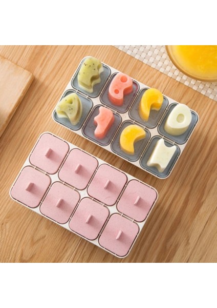 Bluea-2 Stili Buz Küpü Kalıpları Yeniden Kullanılabilir Dondurma Makinesi Dıy Dondurma Araçları Mutfak 8 Hücre Lolly Kalıp Tepsisi Tatlı Kalıpları Yaz Aksesuarları (Yurt Dışından) indirimleri