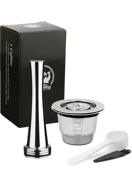 1 Capsule 1tamper Style Nespresso Için Icafilas Yeniden Kullanılabilir Doldurulabilir Kapsül Crema Espresso Yeniden Kullanılabilir Nespresso Makinesi Için Yeni Doldurulabilir (Yurt Dışından)