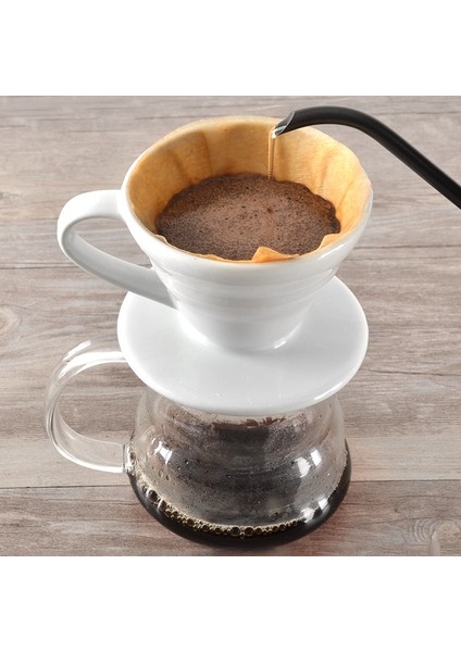 Beyaz V01 Stili Seramik V60 Kahve Damlatıcı Kahve Makinesi Üzerine Dökün V Şekli Damla Kahve Filtresi Klasik Renk Beyaz Siyah Kırmızı Kahverengi V01 V02 (Yurt Dışından) fiyatları