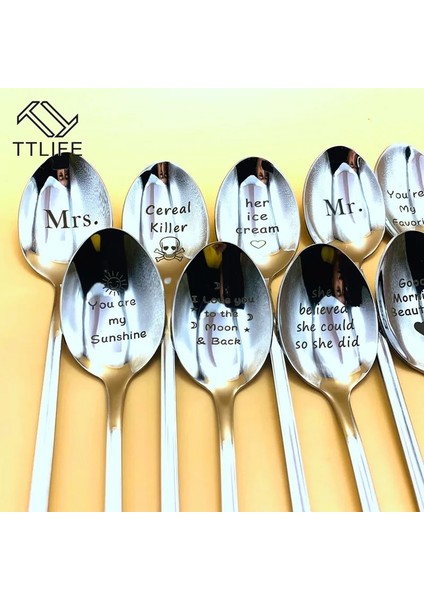 JJAX01030012 Stili Günaydın Güzelyakışıklı Çiftler Kaşık Uzun Saplı Kahve Çay Dondurma Sofra Sevgililer Günü Yeni Yıl Hediyesi Ev Kullanımı (Yurt Dışından) modelleri