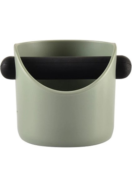 Koyu Gri Tarzı Kahve Tozu Kalıntısı Çöp Kovası Kahve Knock Box Geri Dönüşüm Kovası Öğütme Çöp Kutusu Eğik Ağızlı Espresso Yer Kabı (Yurt Dışından)