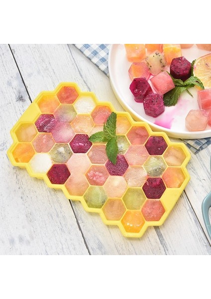 Kırmızı Stil Bpa Içermeyen Petek Buz Küpü Tepsisi 37 Küp Silikon Buz Küpü Yapıcı Kalıp, Dondurma Partisi Için Kapaklı Viski Kokteyl Soğuk Içecek (Yurt Dışından) fiyatları