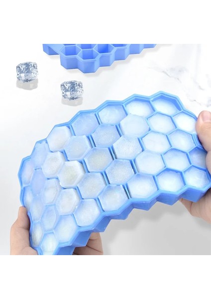 Sadece Kapak Stili 37 Kavite Buz Küpü Tepsisi Petek Buz Küpü Kalıbı Gıda Sınıfı Viski Kokteyli Için Esnek Silikon Buz Kalıpları Bpa Yok (Yurt Dışından) indirimleri