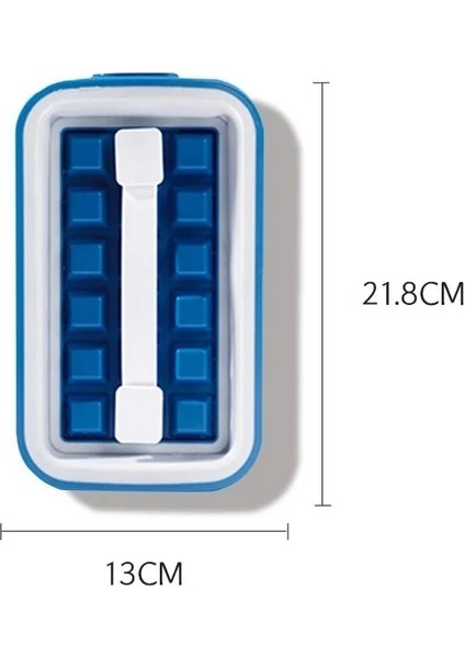 Mavi Stil Silika Jel Buz Küpü Tepsi Izgara Kalıp Su Isıtıcısı 36 Hücre Katlanır Viski Buz Topu Makinesi Kutusu Buzdolabı Buz Bloğu Torbası Içecek Tenekesi (Yurt Dışından)