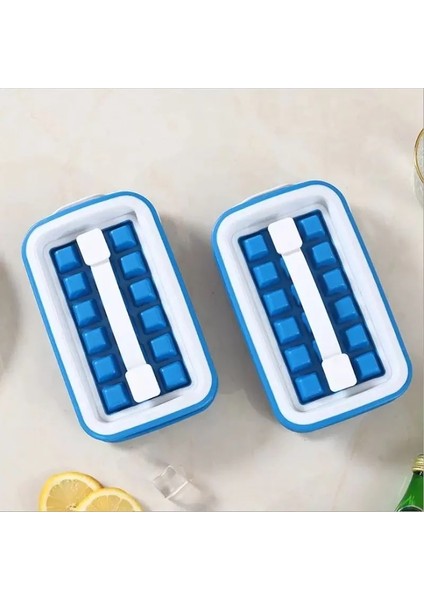 Mavi Stil Silika Jel Buz Küpü Tepsi Izgara Kalıp Su Isıtıcısı 36 Hücre Katlanır Viski Buz Topu Makinesi Kutusu Buzdolabı Buz Bloğu Torbası Içecek Tenekesi (Yurt Dışından) indirimleri