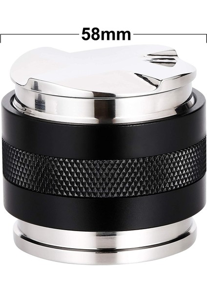 Açık Yeşil Tarzı 58 mm mm Kahve Distribütörü ve Tamper Kahve Distribütörü Tesviye Aleti, Espresso Dağıtıcı Ayarlanabilir Derinlik Her Iki Tarafta (Yurt Dışından) fiyatları