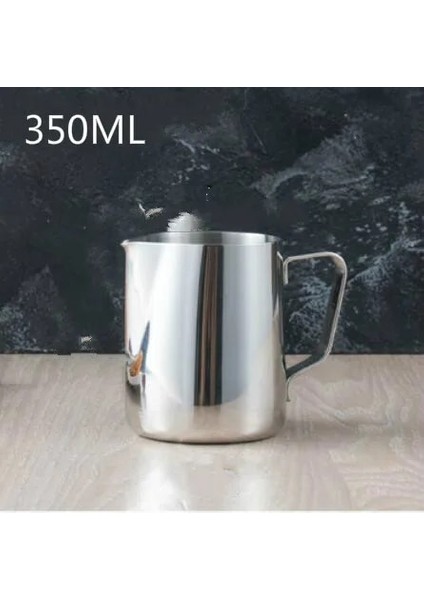 Ölçek Stili Olmadan 350ML Fantastik Mutfak Paslanmaz Çelik Süt Köpürtme Sürahisi Espresso Kahve Sürahi Barista Craft Kahve Latte Süt Köpürtme Sürahi Sürahi (Yurt Dışından)