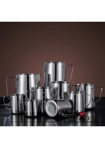 Ölçek Stili Olmadan 350ML Fantastik Mutfak Paslanmaz Çelik Süt Köpürtme Sürahisi Espresso Kahve Sürahi Barista Craft Kahve Latte Süt Köpürtme Sürahi Sürahi (Yurt Dışından) indirimleri