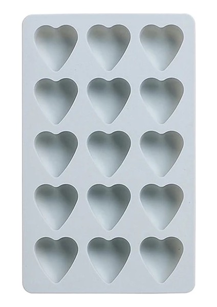 Mavi Kalp Stili Petek Buz Küpü Tepsisi 15 Küp Silikon Çilek Mickey Şekli Ice Cube Maker Kalıp Parti Viski Içeceği Için Kapaklı (Yurt Dışından)