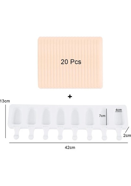 42X123X2CM Stili 4grid-8 Izgara Dondurma Kalıp Makineleri Silikon Kalın Malzeme Dıy Kalıpları Buz Küpü Kalıpları Tatlı Kalıpları Buzlu Şeker Tepsisi (Yurt Dışından)