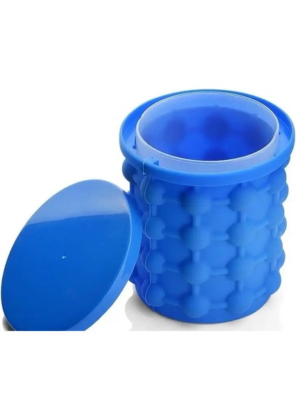 Büyük Forma De Silikon Dondurma Kovası Kalıp Kapaklı Yerden Tasarruflu Küp Maker Araçları Mutfak Partisi Için Barware Taş Adalı Ax (Yurt Dışından)