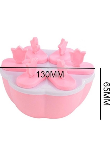 Yuvarlak Pembe Tarzı Izgara Dondurma Kalıbı Buz Küpü Makinesi Tatlı Meyve Çubuk ile Ev Yapımı Buz Kalıbı Mutfak Aksesuarları Dondurma Makinesi (Yurt Dışından)
