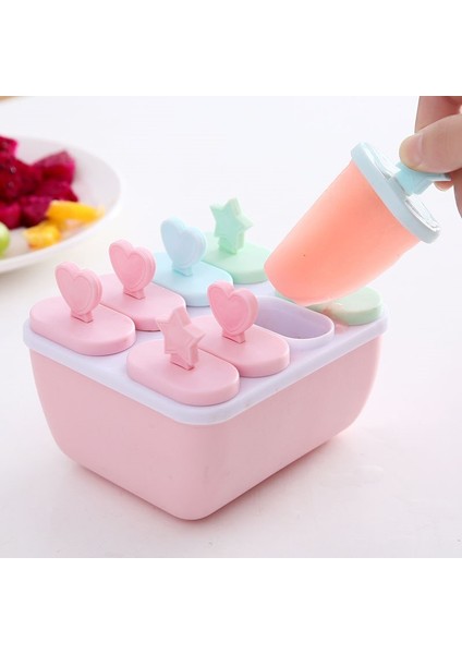 Yuvarlak Pembe Tarzı Izgara Dondurma Kalıbı Buz Küpü Makinesi Tatlı Meyve Çubuk ile Ev Yapımı Buz Kalıbı Mutfak Aksesuarları Dondurma Makinesi (Yurt Dışından) fiyatları