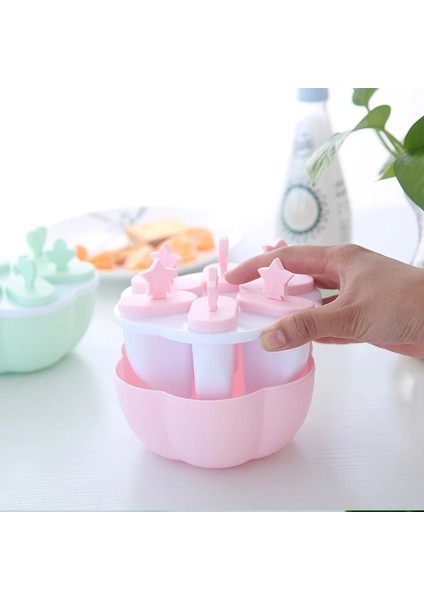 Yuvarlak Pembe Tarzı Izgara Dondurma Kalıbı Buz Küpü Makinesi Tatlı Meyve Çubuk ile Ev Yapımı Buz Kalıbı Mutfak Aksesuarları Dondurma Makinesi (Yurt Dışından) indirimleri