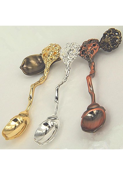 N Tarzı Vintage Kaşık Çatal Mini Kraliyet Tarzı Metal Altın Oyma Kahve Atıştırmalıkları Meyve Tatlı Kaşığı Mutfak Aleti Çay Kaşığı Sofra Takımı Çatal (Yurt Dışından) modelleri