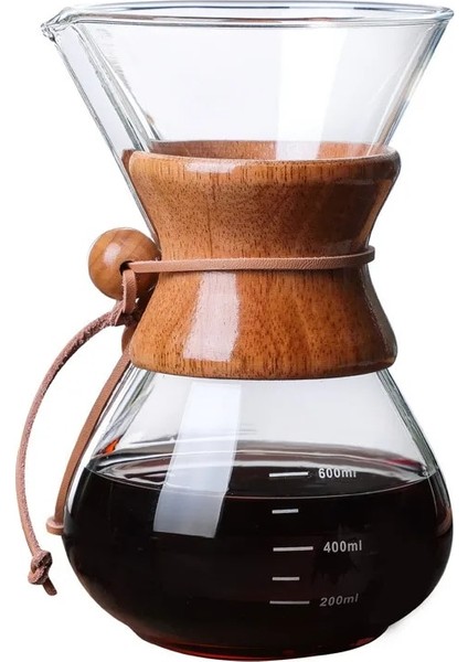 400ML Filtre Stili Yok Ohfın 400ML 600ML Cezve Yüksek Sıcaklığa Dayanıklı Saplı Espresso Su Damlası Cam Cezve Paslanmaz Çelik Filtreli (Yurt Dışından) fırsatları