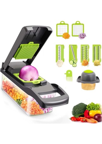 Beyaz 1 Adet Tarzı 8 1 Sebze Kesici Çok Fonksiyonlu Plastik Sepet Dilimleme Meyve Patates Soyucu Mutfak Aksesuarları Sebze Dilimleme Seti Aracı (Yurt Dışından) fiyatları