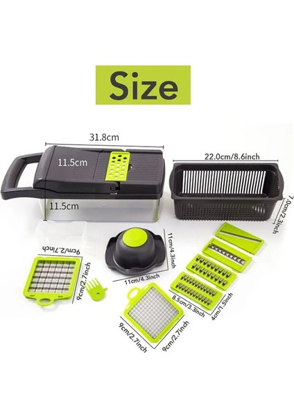 Beyaz 1 Adet Tarzı 8 1 Sebze Kesici Çok Fonksiyonlu Plastik Sepet Dilimleme Meyve Patates Soyucu Mutfak Aksesuarları Sebze Dilimleme Seti Aracı (Yurt Dışından) fırsatları