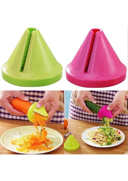Açık Yeşil Tarzı Mutfak Gereçleri Sebze Meyve Çok Fonksiyonlu Spiral Parçalayıcı Soyucu Manuel Patates Havuç Turp Döner Parçalayıcı Rende (Yurt Dışından) fırsatları