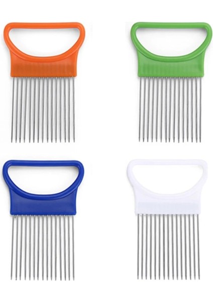 Yeşil Stil Paslanmaz Çelik Soğan Domates Tutucu Dilimleme Sebze Kesici Kesme Yardımcıları Kılavuzu Dilimleme Kesici Güvenli Çatal Mutfak Pişirme Aracı (Yurt Dışından) indirimleri