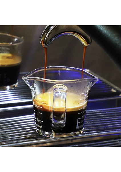 Ölçek Stili Olmadan 70 ml Espresso Isıya Dayanıklı Cam Ölçme Fincan Mutfak Jigger Espresso Kahve Için Çift Ağızlı Ons Fincan (Yurt Dışından) fiyatları