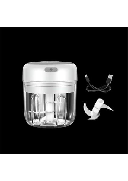 Beyaz 250ML Stili ml Elektrikli Sarımsak Ezici Sarımsak Presi Sebze Biber Et Sarımsak Doğrama Presi USB Ezici Makinesi Mutfak Aletleri Yeni (Yurt Dışından)