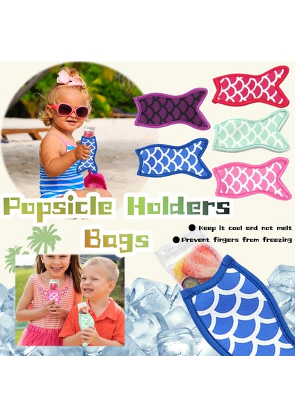 F Stili Yeniden Kullanılabilir Dondurma Tutacağı Kapak Deniz Kızları Buz Lollys Kutup Tutacağı Çocuklar Anti-Soğuk Buz Örtüsü Çanta Dondurucu Dondurucu Yalıtım Torbaları (Yurt Dışından) fiyatları
