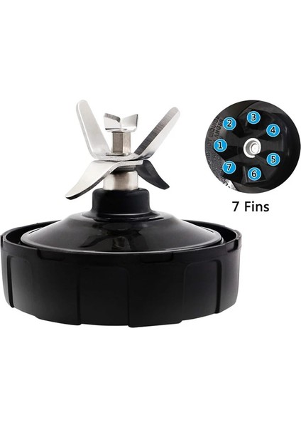 7 Fins Extractor Bıçakları Yedek Parça Alt Bıçak Ninja Blender Nutri Ninja Auto Iq BL482 BL642 NN102 BL682 BL2013 (Yurt Dışından)
