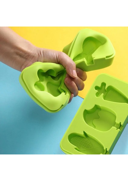 No.11 Stili Silikon Dondurma Kalıbı Sevimli Karikatür Buzlu Şeker Kalıbı Kapaklı ve Çubuklarla Yeniden Kullanılabilir Buz Pop Kalıbı Buz Lolly Kalıp Ev Mutfak Aletleri (Yurt Dışından) indirimleri