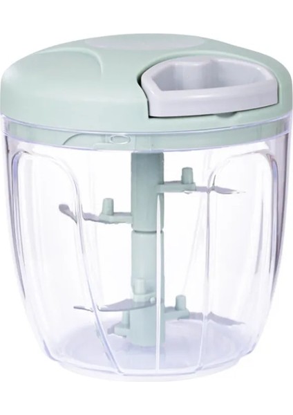 Yeşil 900ML Stili ml Çok Işlevli El Doğrayıcı Yüksek Hızlı Tasarım Sebze Meyve Büküm Parçalayıcı Manuel Kıyma Makinesi Kıyıcı Sarımsak Kesici (Yurt Dışından)
