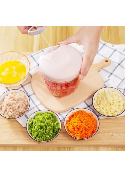 Yeşil 900ML Stili ml Çok Işlevli El Doğrayıcı Yüksek Hızlı Tasarım Sebze Meyve Büküm Parçalayıcı Manuel Kıyma Makinesi Kıyıcı Sarımsak Kesici (Yurt Dışından) fiyatları