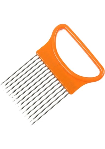No.4 Tarzı Mutfak Aletleri Soğan Dilimleyici Güvenli Çatal Domates Sebze Dilimleme Güvenlik Yardımı Tutacağı Kesme Doğrayıcı Cips Yapma Aracı (Yurt Dışından)