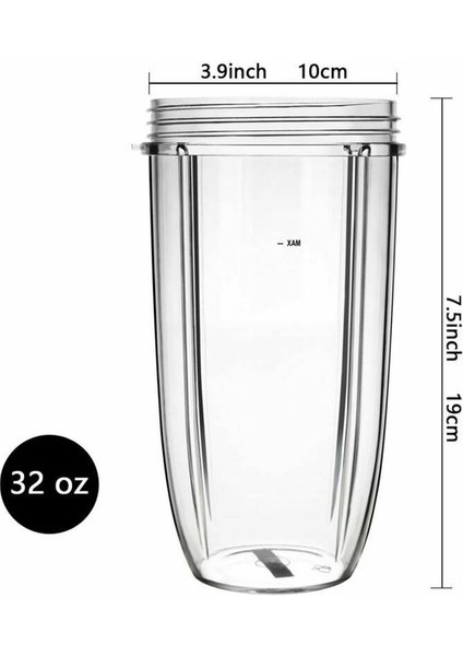 32 Oz Tarzı Oz Elektrikli Meyve Sıkacağı Fincan Kupa Nutribullet 900W 600W Yedek Mermi Sıkacağı Ev Restoran Bar Sıkacağı Kupası (Yurt Dışından)