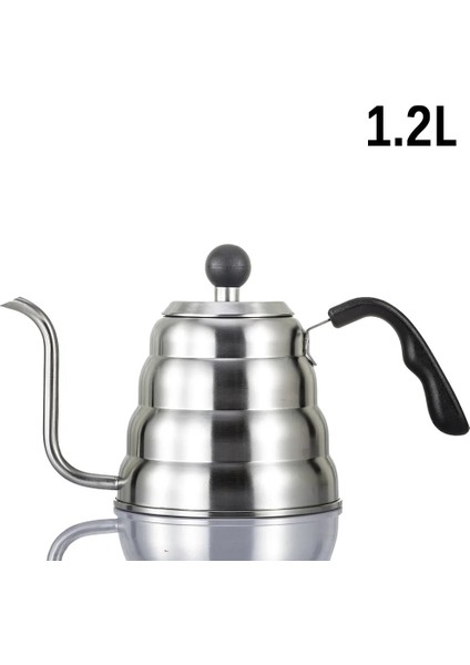 1.2l Şekillendirme 1l.2l Damla Su Isıtıcısı Termometre Kahve Çaydanlık Kuğu Uzun Boyun Paslanmaz Çelik Ince Ağız Gooseneck Bulut Damla Su Isıtıcısı Üzerine Dökün (Yurt Dışından)