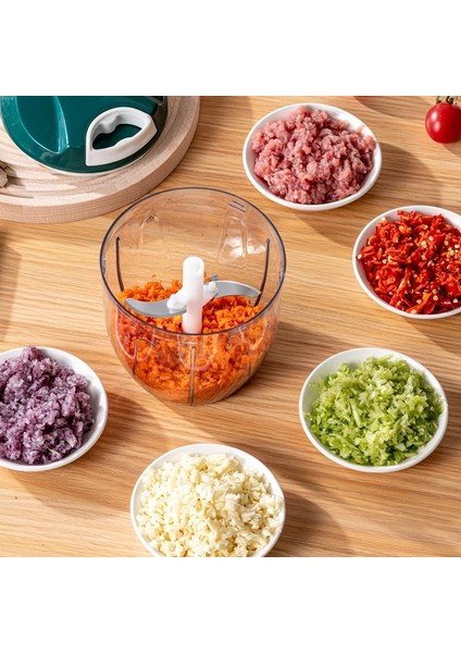 Beyaz Stil 900ML Ew Tarzı Çok Işlevli Yüksek Hızlı Tasarım Sebze Meyve Büküm Parçalayıcı Manuel Kıyma Makinesi Kıyıcı Sarımsak Kesici (Yurt Dışından) fiyatları