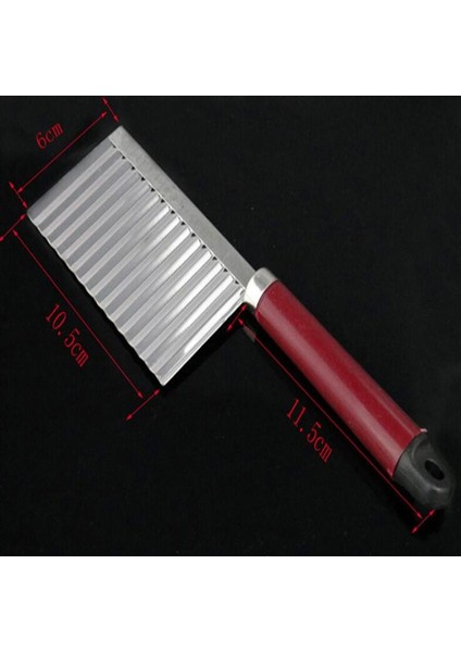 Turuncu Tarzı Patates Fransız Fry Kesici Paslanmaz Çelik Tırtıklı Bıçak Dilimleme Sebze Meyve Dilimleyici Dalga Bıçağı Doğrayıcı Mutfak Aksesuarları (Yurt Dışından)