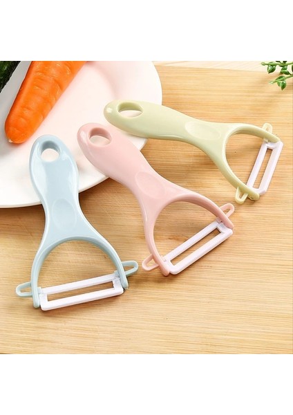 Pembe Stil Keskin Meyve Soyucu Ev Soyucu Soyucu Soyucu Patates Elma Sayıcı Kavun Planya Düz Dişler Tırtıklı (Yurt Dışından) fiyatları